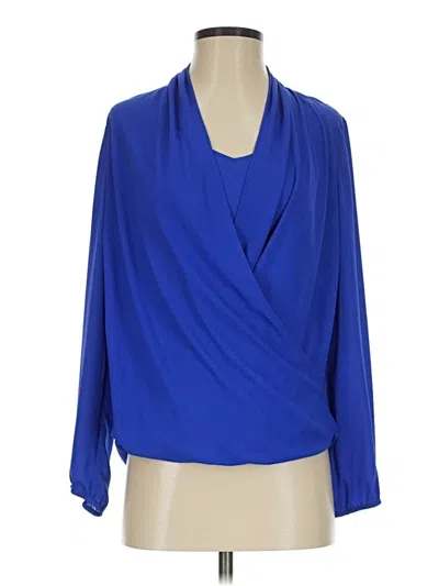 Pre-owned Lilly Pulitzer Long Sleeve Blouse In Blue