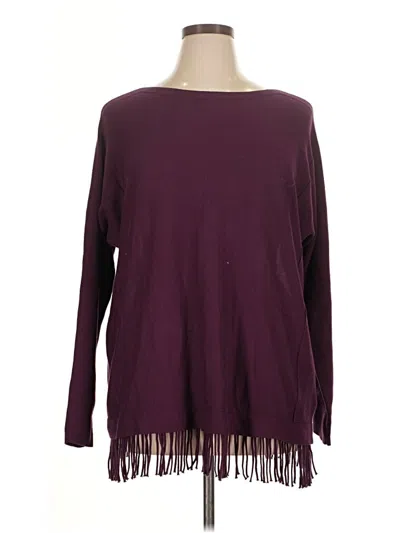 Pre-owned Lilly Pulitzer Long Sleeve Blouse In Burgundy