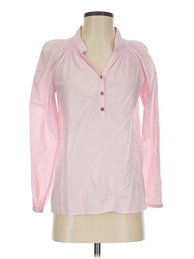 Pre-owned Lilly Pulitzer Long Sleeve Blouse In Pink