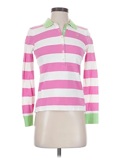 Pre-owned Lilly Pulitzer Long Sleeve Blouse In Pink