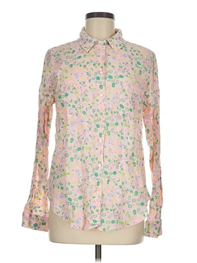 Pre-owned Lilly Pulitzer Long Sleeve Blouse In Pink