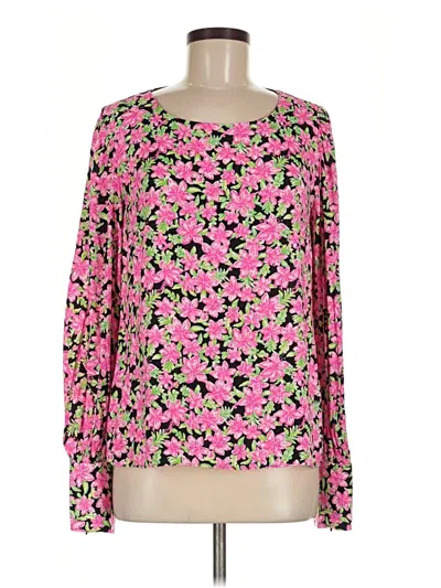 Pre-owned Lilly Pulitzer Long Sleeve Blouse In Pink