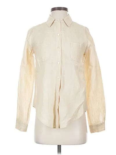 Pre-owned Lilly Pulitzer Long Sleeve Blouse In White
