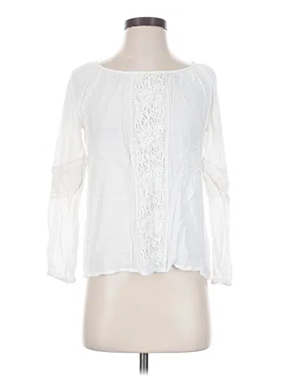 Pre-owned Lilly Pulitzer Long Sleeve Blouse In White