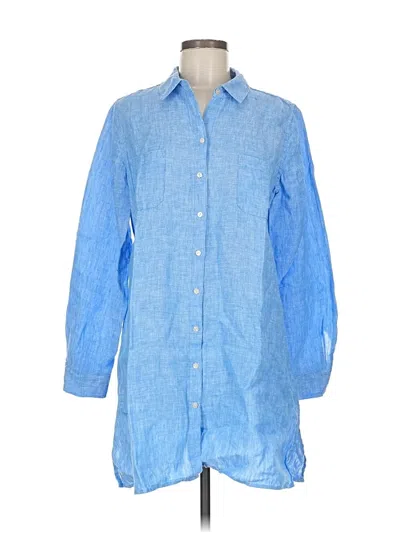 Pre-owned Lilly Pulitzer Long Sleeve Button Down Shirt In Blue