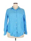 Lilly Pulitzer Long Sleeve Button Down Shirt In Blue