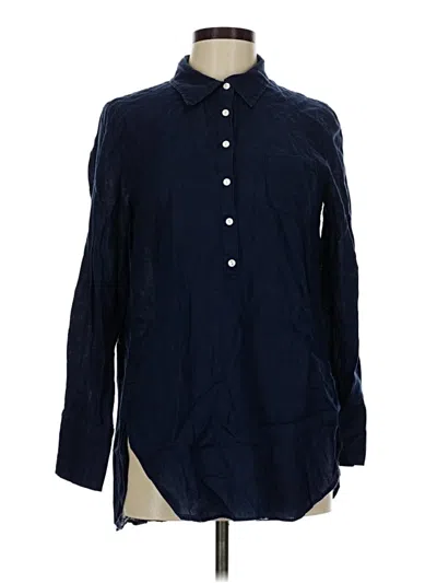 Pre-owned Lilly Pulitzer Long Sleeve Button Down Shirt In Blue