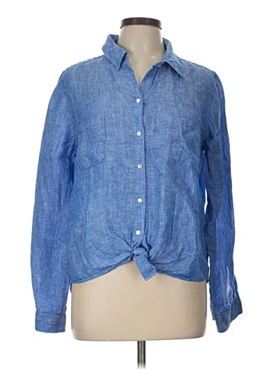 Pre-owned Lilly Pulitzer Long Sleeve Button Down Shirt In Blue