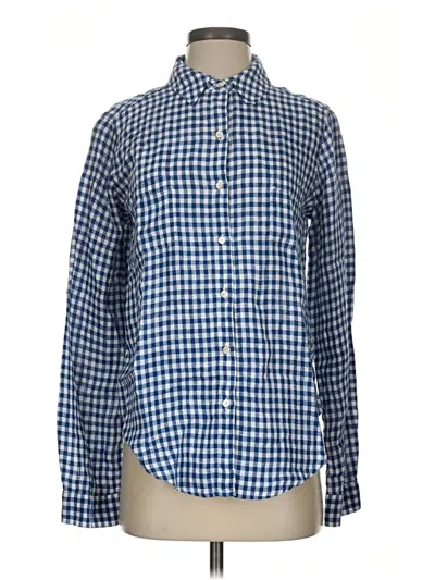 Pre-owned Lilly Pulitzer Long Sleeve Button Down Shirt In Blue
