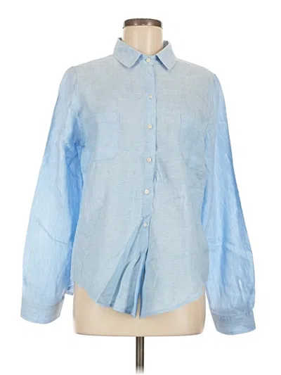 Pre-owned Lilly Pulitzer Long Sleeve Button Down Shirt In Blue