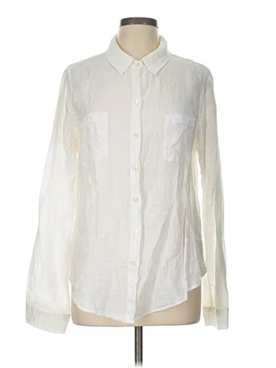 Pre-owned Lilly Pulitzer Long Sleeve Button Down Shirt In Ivory