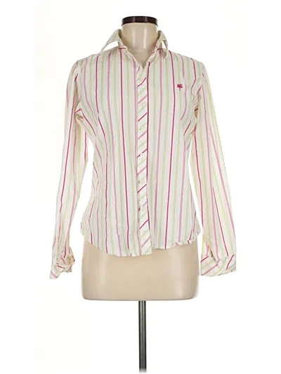 Pre-owned Lilly Pulitzer Long Sleeve Button Down Shirt In Ivory