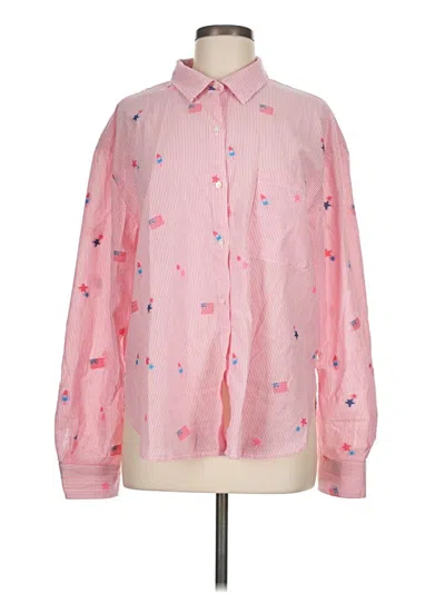Pre-owned Lilly Pulitzer Long Sleeve Button Down Shirt In Pink