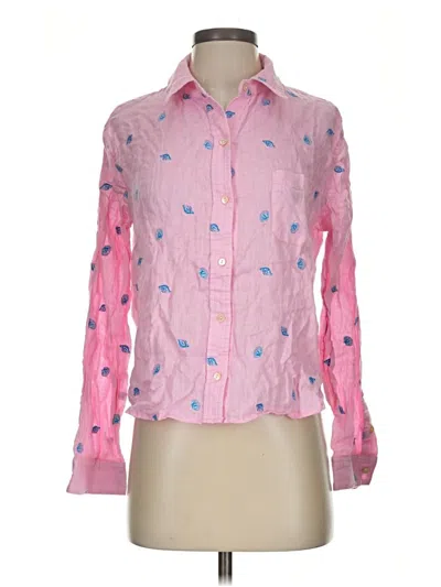 Pre-owned Lilly Pulitzer Long Sleeve Button Down Shirt In Pink