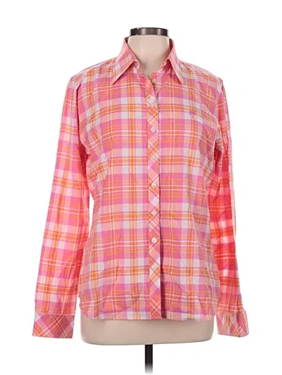 Pre-owned Lilly Pulitzer Long Sleeve Button Down Shirt In Pink