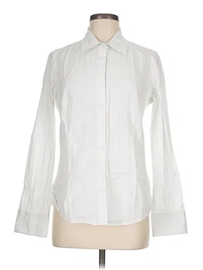 Pre-owned Lilly Pulitzer Long Sleeve Button Down Shirt In White