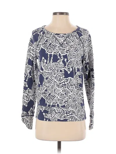Pre-owned Lilly Pulitzer Long Sleeve T-shirt In Blue