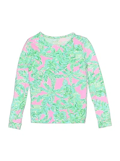 Pre-owned Lilly Pulitzer Kids' Long Sleeve T-shirt In Green
