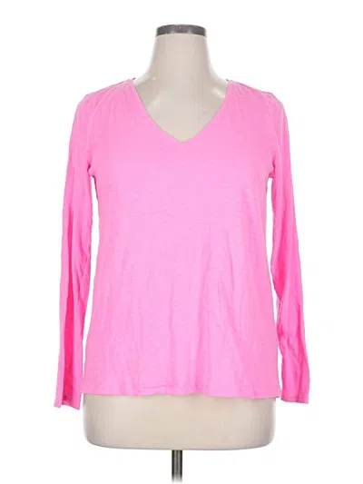 Pre-owned Lilly Pulitzer Long Sleeve T-shirt In Pink