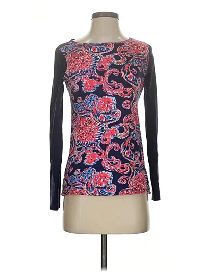 Pre-owned Lilly Pulitzer Long Sleeve T-shirt In Blue