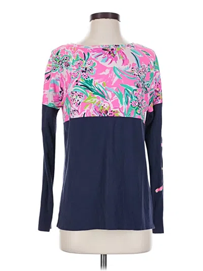 Pre-owned Lilly Pulitzer Long Sleeve T-shirt In Blue