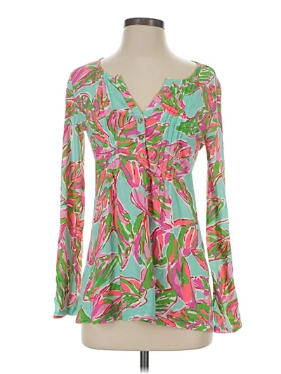 Pre-owned Lilly Pulitzer Long Sleeve T-shirt In Pink