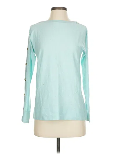 Pre-owned Lilly Pulitzer Long Sleeve T-shirt In Teal