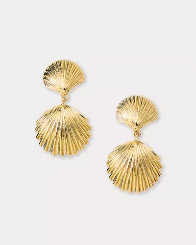 Lilly Pulitzer Loren Hope De La Mer Shell Earrings In Gold