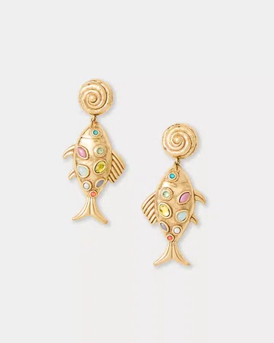 Lilly Pulitzer Loren Hope Kamari Fish Earrings In Gold