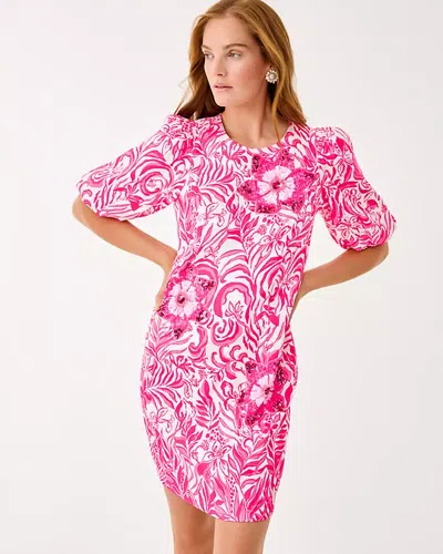 Lilly Pulitzer Lorraine Beaded Stretch Dress In Pink