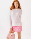 Lilly Pulitzer Lotan Sweater In Pink Muse Tidepool Stripe