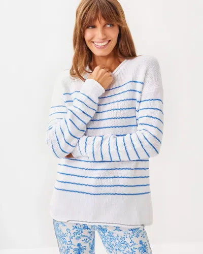 Lilly Pulitzer Lotan Sweater In Sunwashed Blue Tidepool Stripe