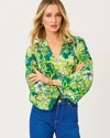 Lilly Pulitzer Lourdes Long Sleeve Top In Green