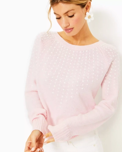 Lilly Pulitzer Lovelia Sweater In Misty Pink