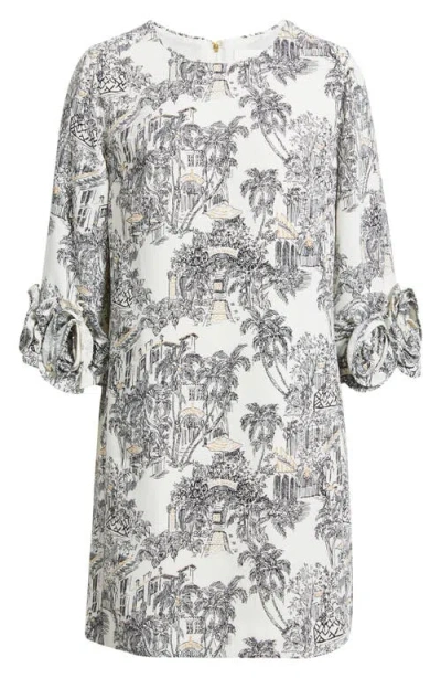 Lilly Pulitzer Lu Pb Anniversary Toile Dress In Coconut In Multi