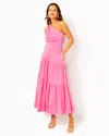 Lilly Pulitzer Lucilyn One-shoulder Maxi Dress In Confetti Pink