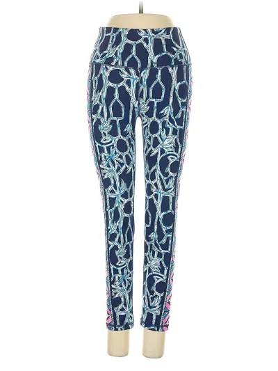 Pre-owned Lilly Pulitzer Luxletic Active Pants In Blue