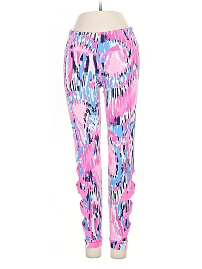 Pre-owned Lilly Pulitzer Luxletic Active Pants In Pink