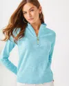 Lilly Pulitzer Luxletic Ashlee Half-zip Pullover In Fresh Water Blue