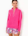 Lilly Pulitzer Luxletic Ashlee Half-zip Pullover In Passion Fruit Pink