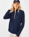 Lilly Pulitzer Luxletic Ashlee Half-zip Pullover In True Navy