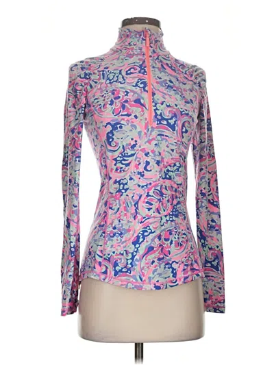Pre-owned Lilly Pulitzer Luxletic Cardigan Sweater In Pink