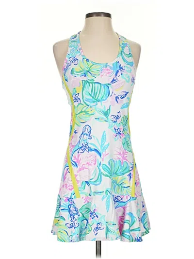 Pre-owned Lilly Pulitzer Luxletic Cocktail Dress In Blue
