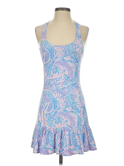 Pre-owned Lilly Pulitzer Luxletic Cocktail Dress In Blue