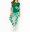 Lilly Pulitzer Luxletic Corso Pant In Fiddle Leaf Green Lil Escape Plan Golf