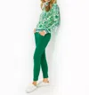 Lilly Pulitzer Luxletic Corso Pant In Fiddle Leaf Green