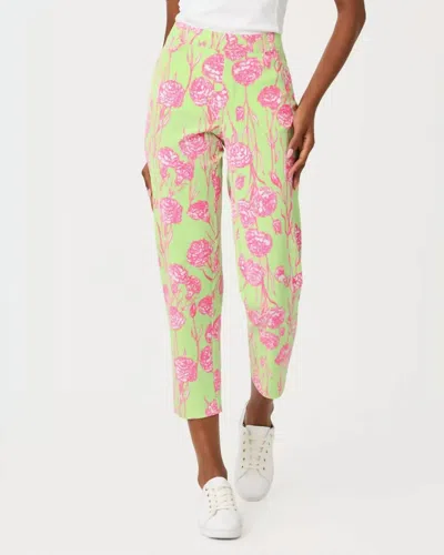 Lilly Pulitzer Luxletic Estero Pant In Pistachio Macaron Alina Golf In Multi