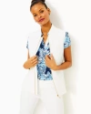 Lilly Pulitzer Luxletic Kimberline Hybrid Vest In Resort White