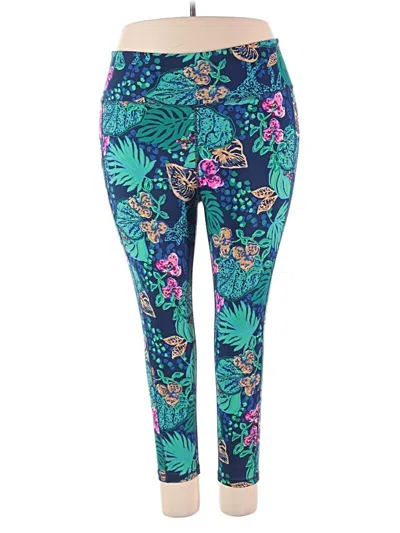 Pre-owned Lilly Pulitzer Luxletic Leggings In Blue