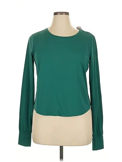Pre-owned Lilly Pulitzer Luxletic Long Sleeve T-shirt In Green